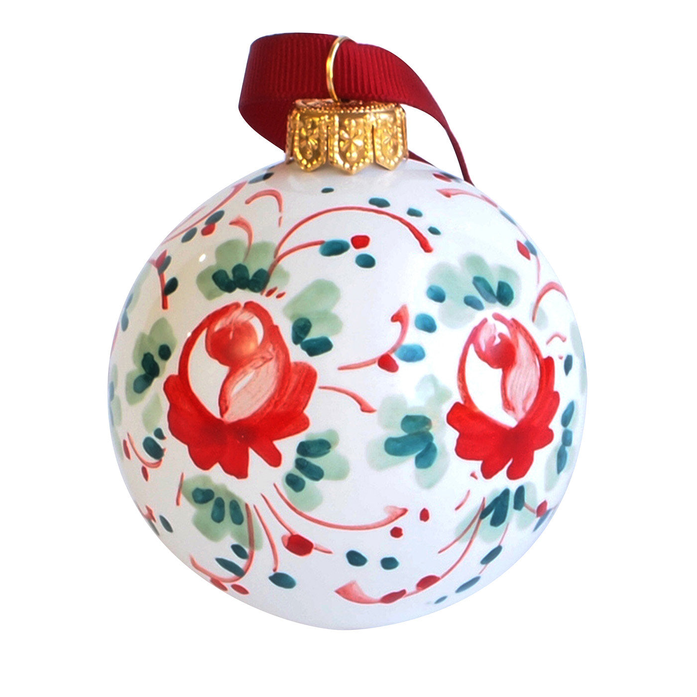 Multicolor Floral Weihnachtskugel Ornament #2 - Hauptansicht