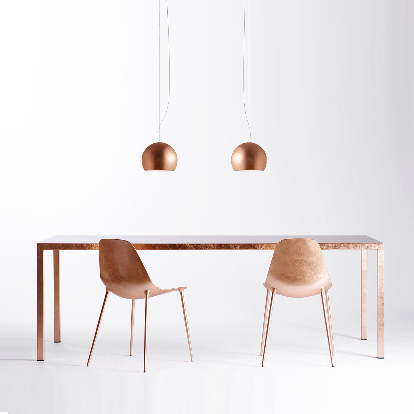 IlTavolo 220 Copper Leaf Dining Table Opinion Ciatti | Artemest