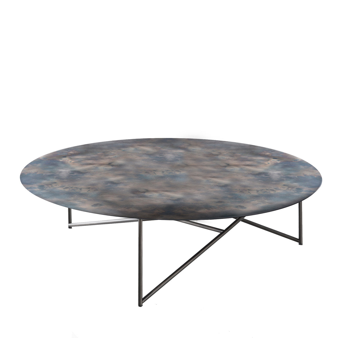 Parsec Large Black Coffee Table with Bowl by Emilio Nanni - Main view