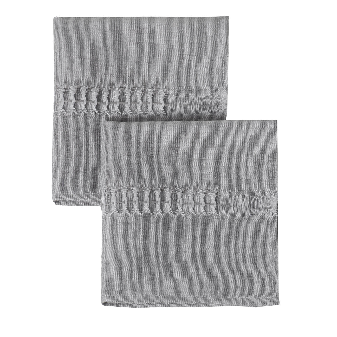 Traforo Set de 2 serviettes grises - Vue principale