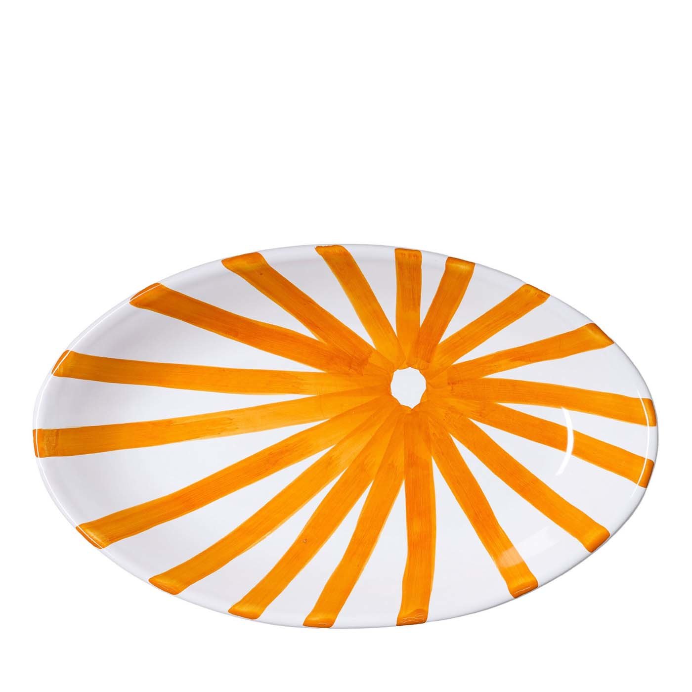 Ovaler Servierteller Orange Sun - Hauptansicht