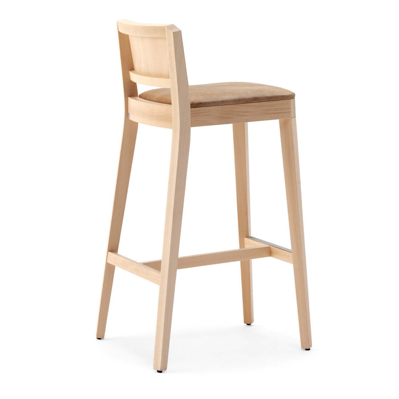 Stealth Ivory Leather Barstool - Alternative view 1