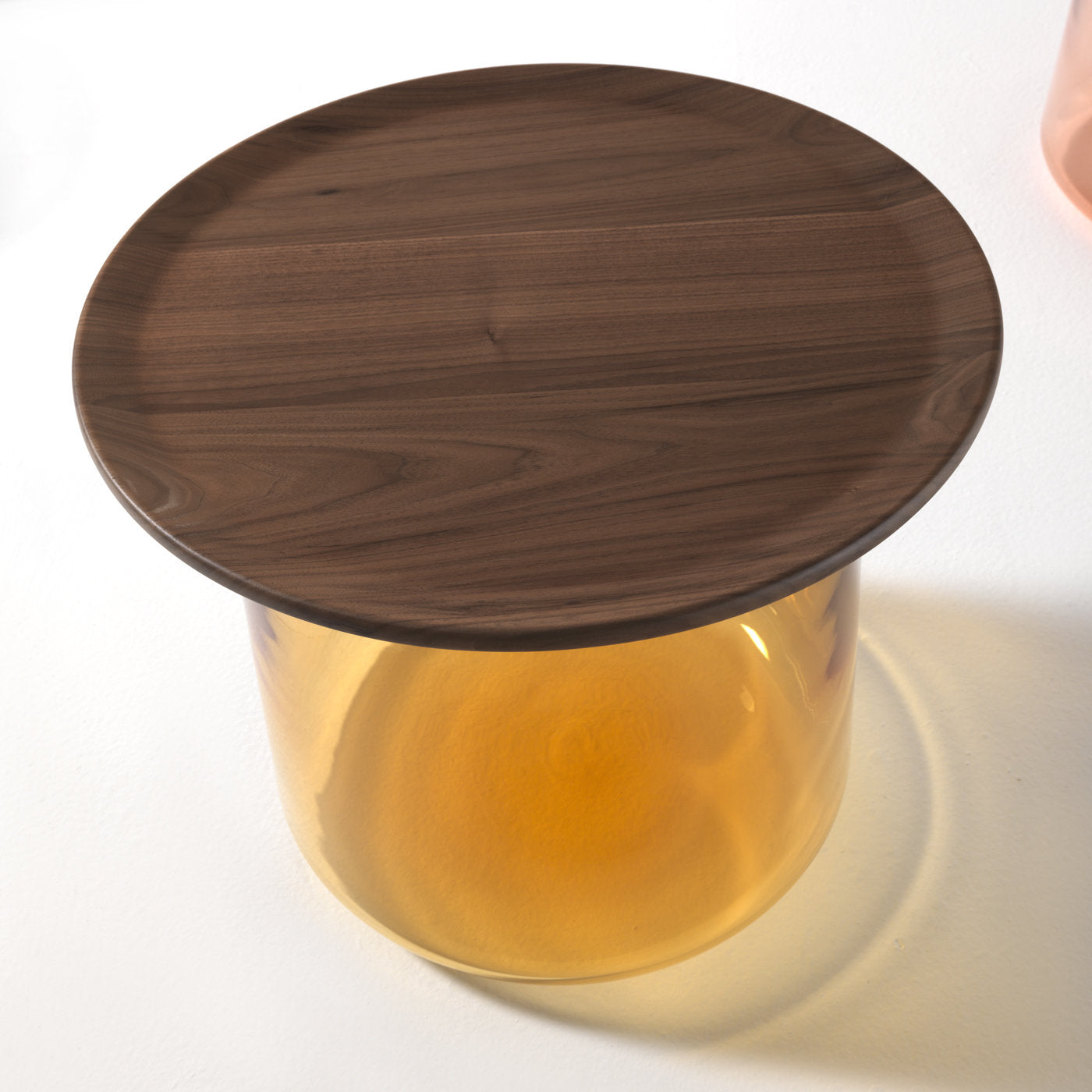 Tea Amber/Walnut Side Table - Alternative view 2