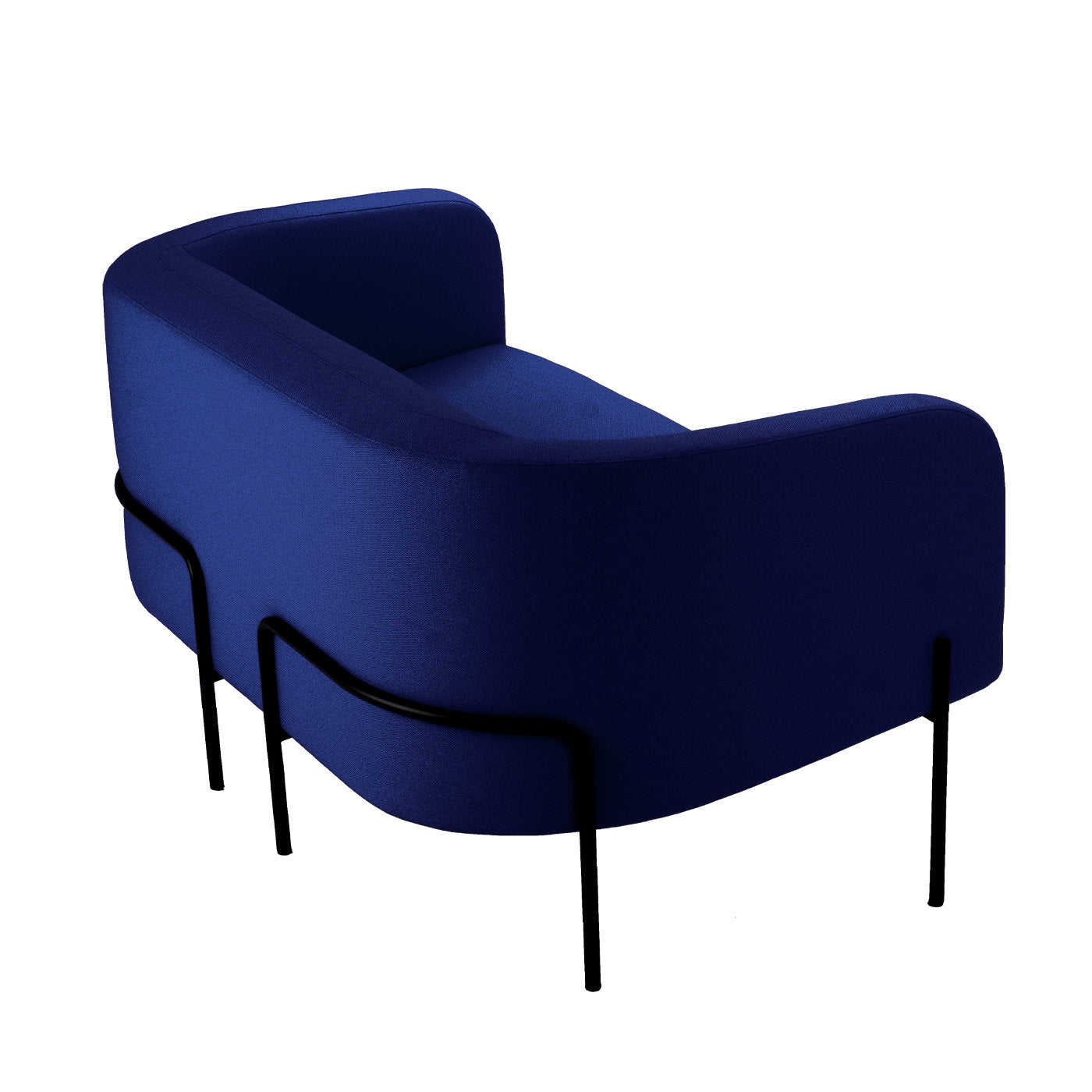 Laetitia Blue 2-Seater Sofa by Fabio Fantolino - Vue alternative 2