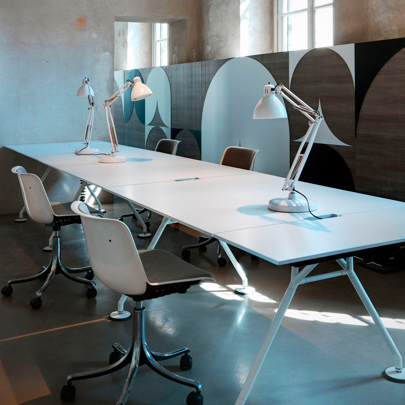 Modus White Chair with Gray Seat Cushion by Centro Progetti Tecno - Alternative view 4