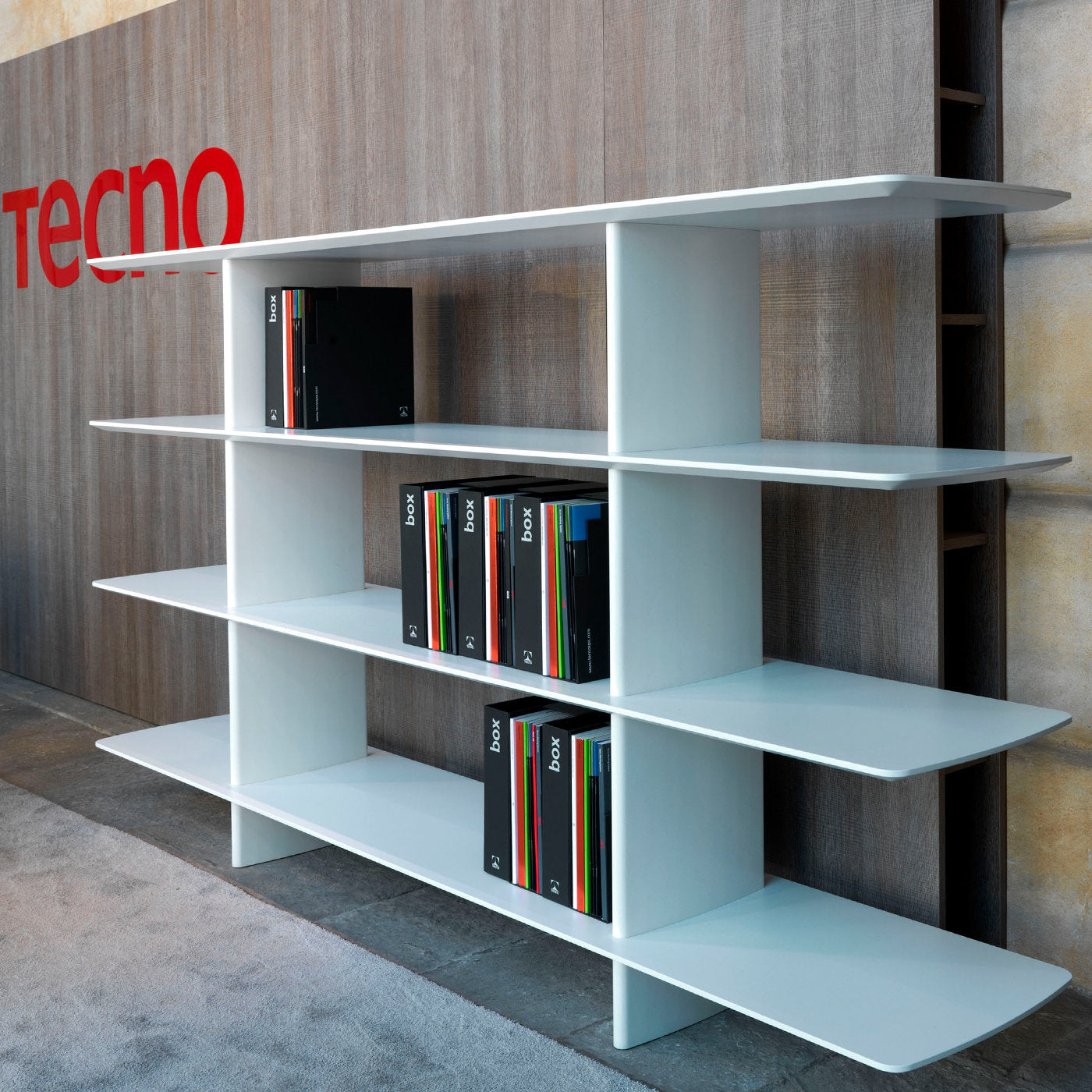 Shift White 4-Shelf Bookcase  by Foster + Partners - Alternative view 3