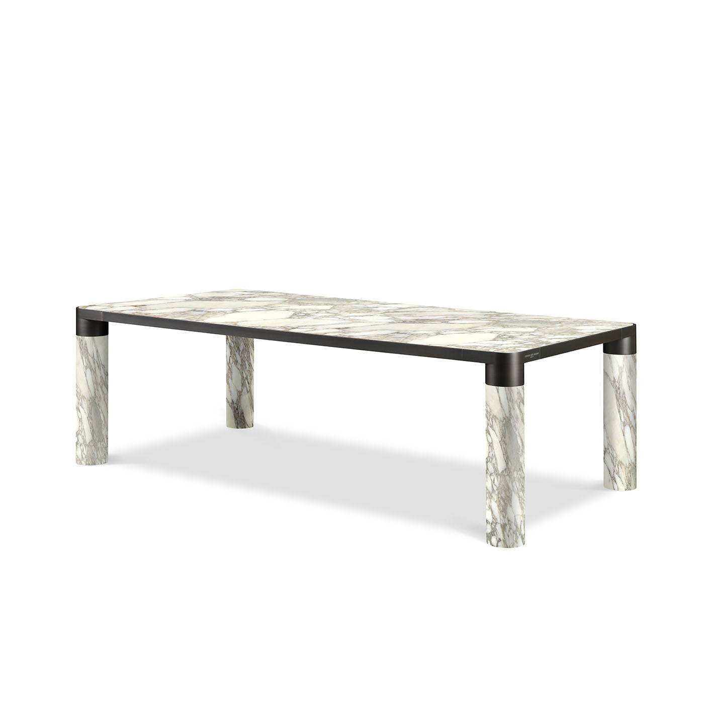 Bold Calacatta Gold Marble Dining Table - Alternative view 1