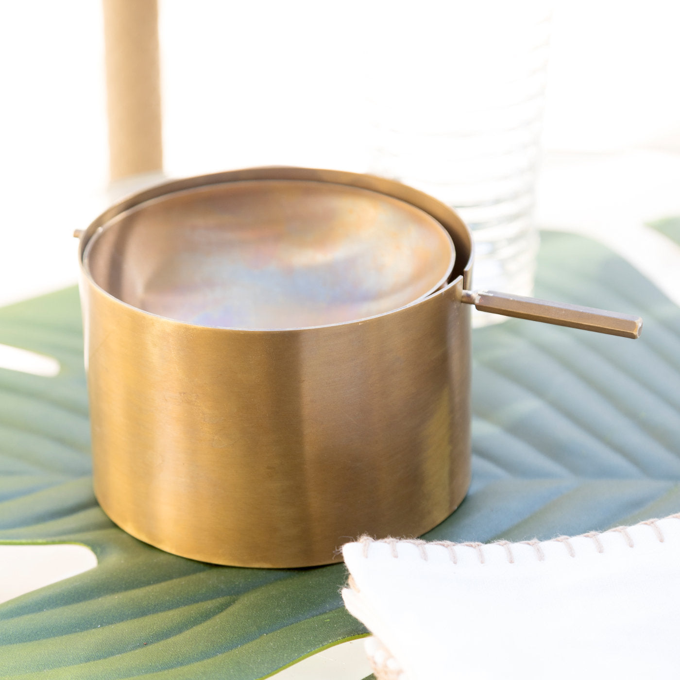 Brass Ashtray with Tilting Plate - Alternative view 1