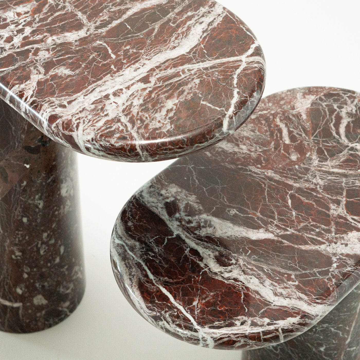 Cantilever S Rosso Levanto Marble End Table by Matteo Zorzenoni - Alternative view 1
