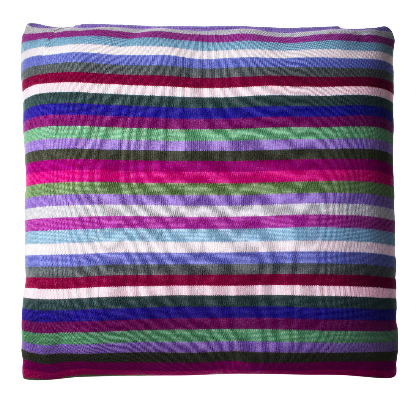 Large Multicolor Stripe Square Cushion #1 - Alternative view 1