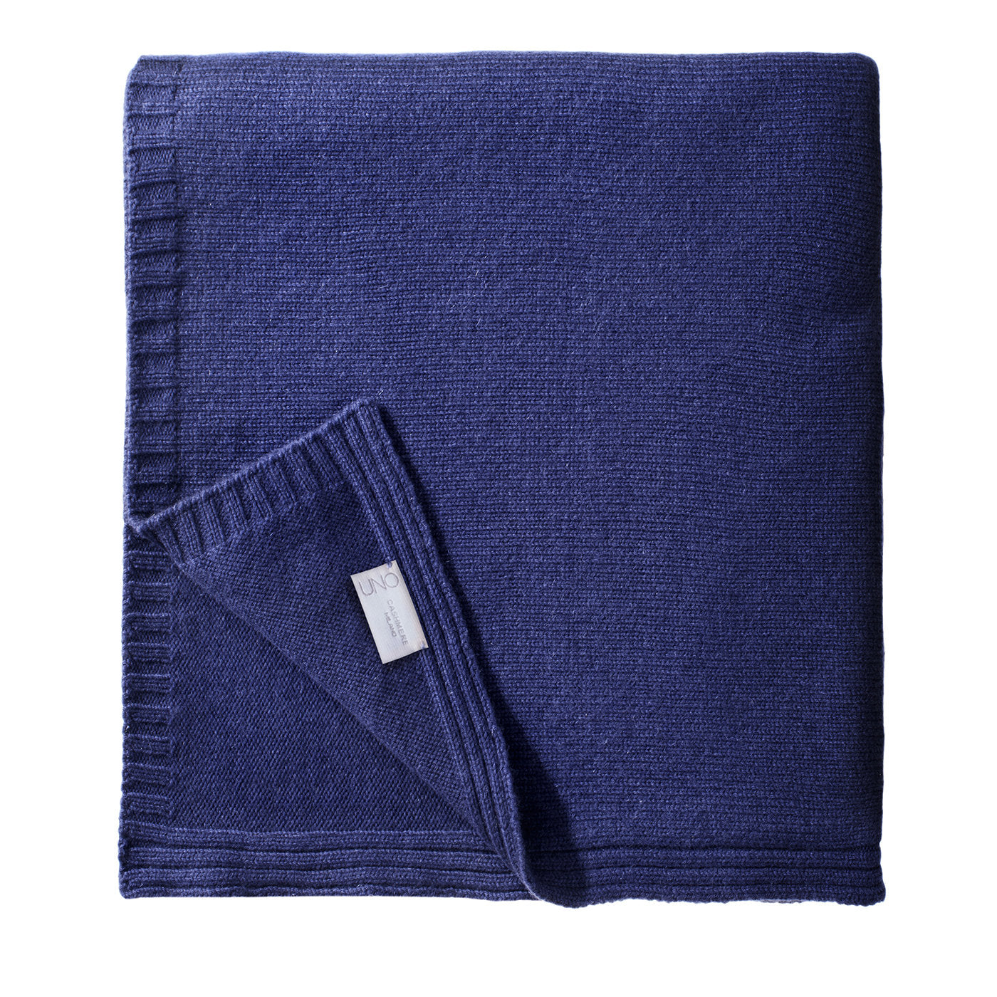 Small Blue Cashmere Blanket - Main view
