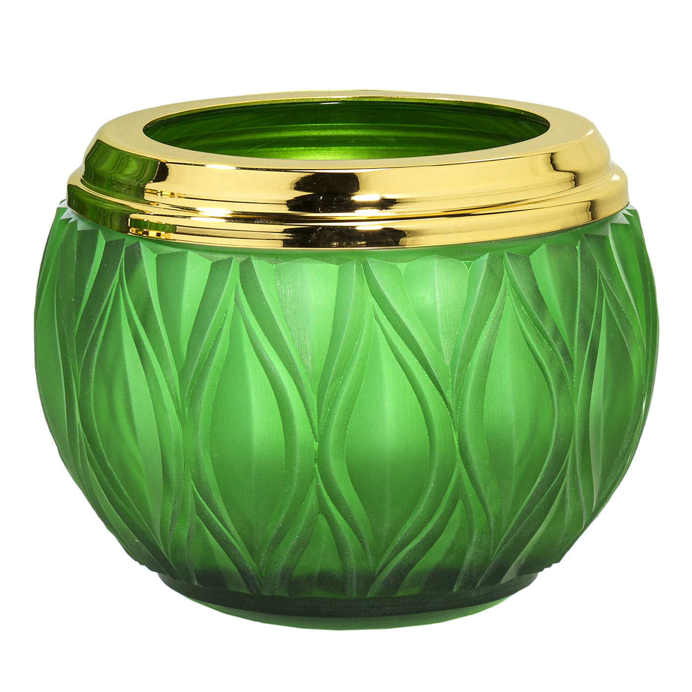 Flora Medium Grün Vase - Hauptansicht