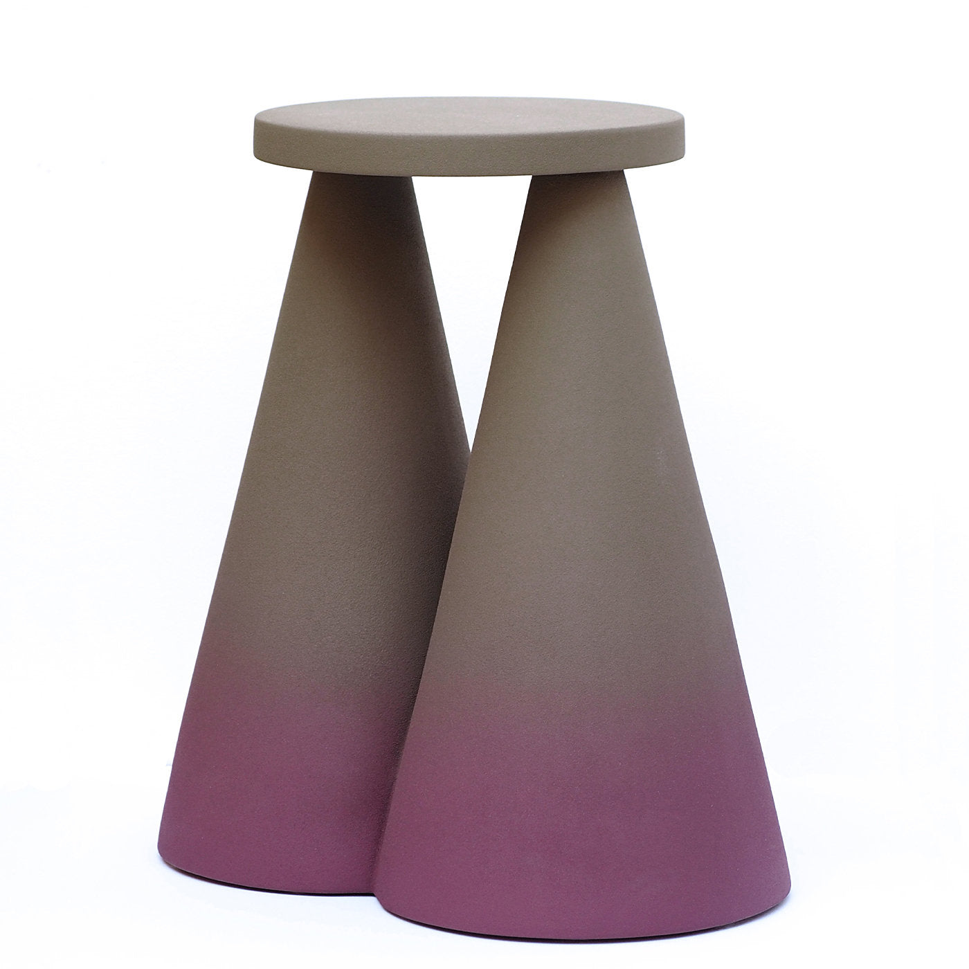Isola Purple Ceramic Side Table by Cara/Davide  - Alternative view 3