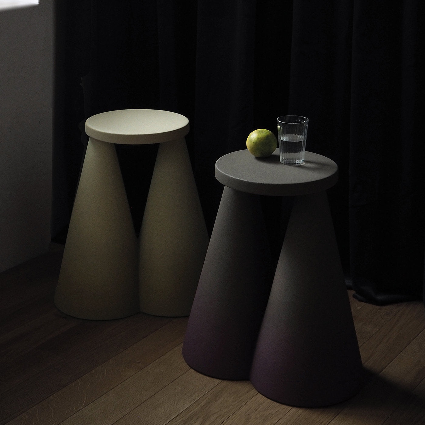 Isola Purple Ceramic Side Table by Cara/Davide  - Alternative view 4