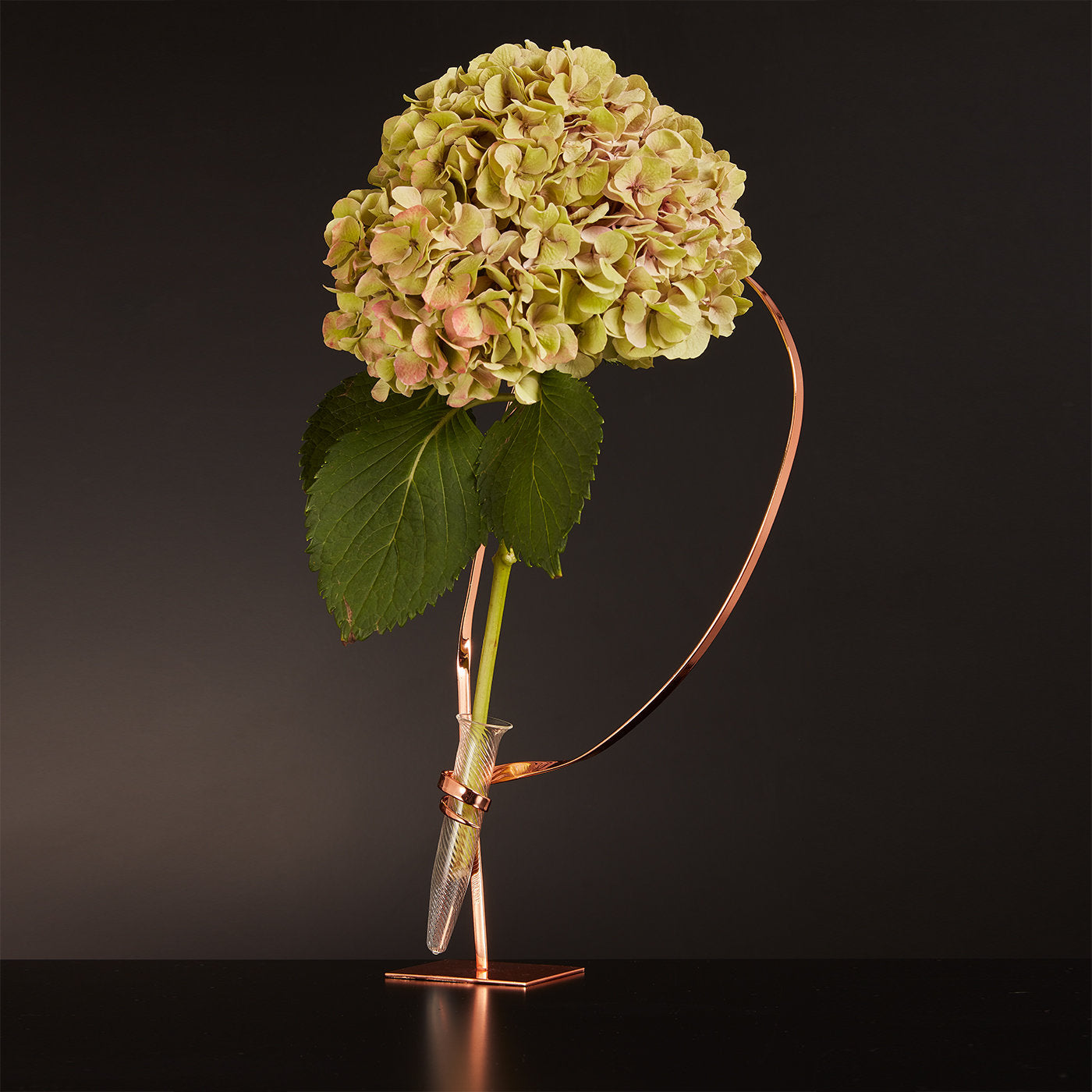 Standing Swirl Rose Gold Flower Holder - Alternative view 2