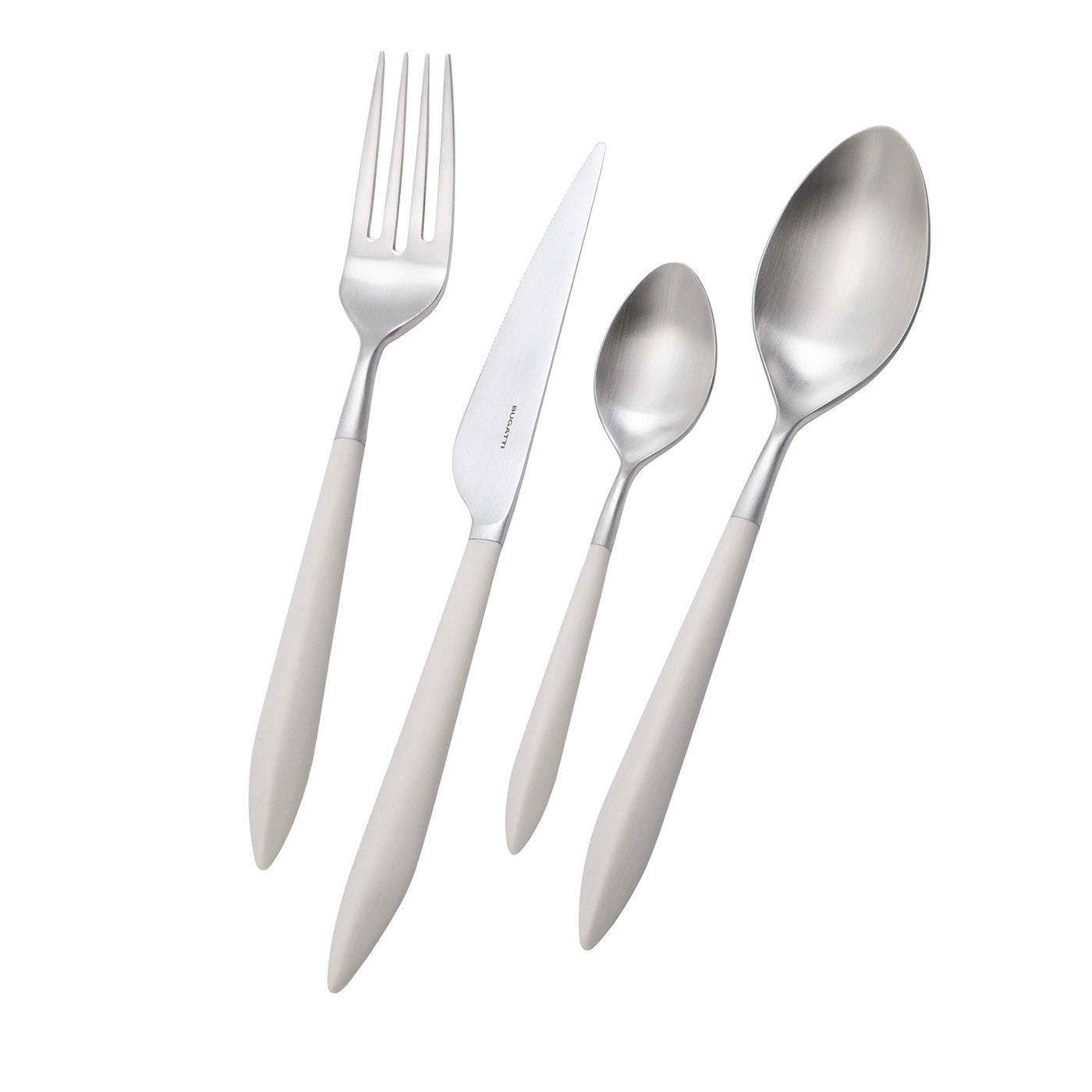 Ares 24-Piece Flatware Set in White with Box - Main view