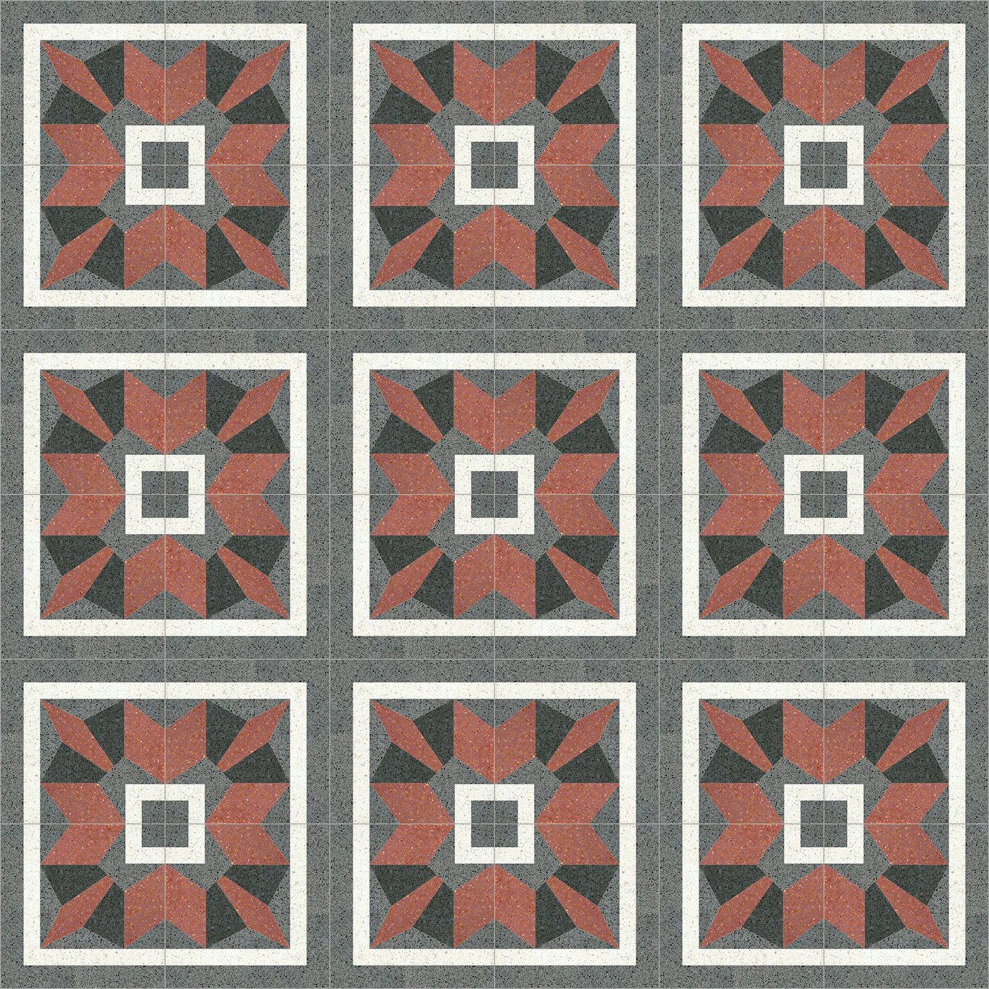 Trapezo Set of 25 Terrazzo Tiles - Alternative view 1