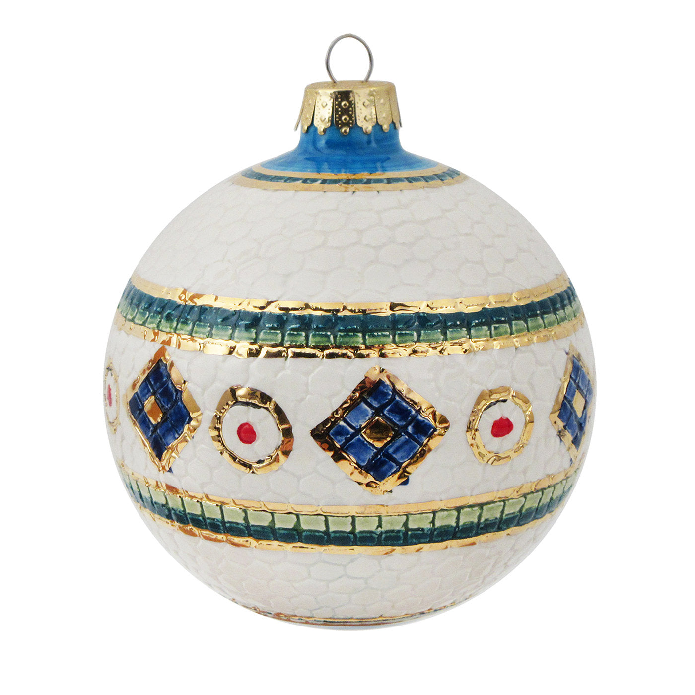 Byzantinisches Mosaik Weihnachtskugel Ornament - Hauptansicht