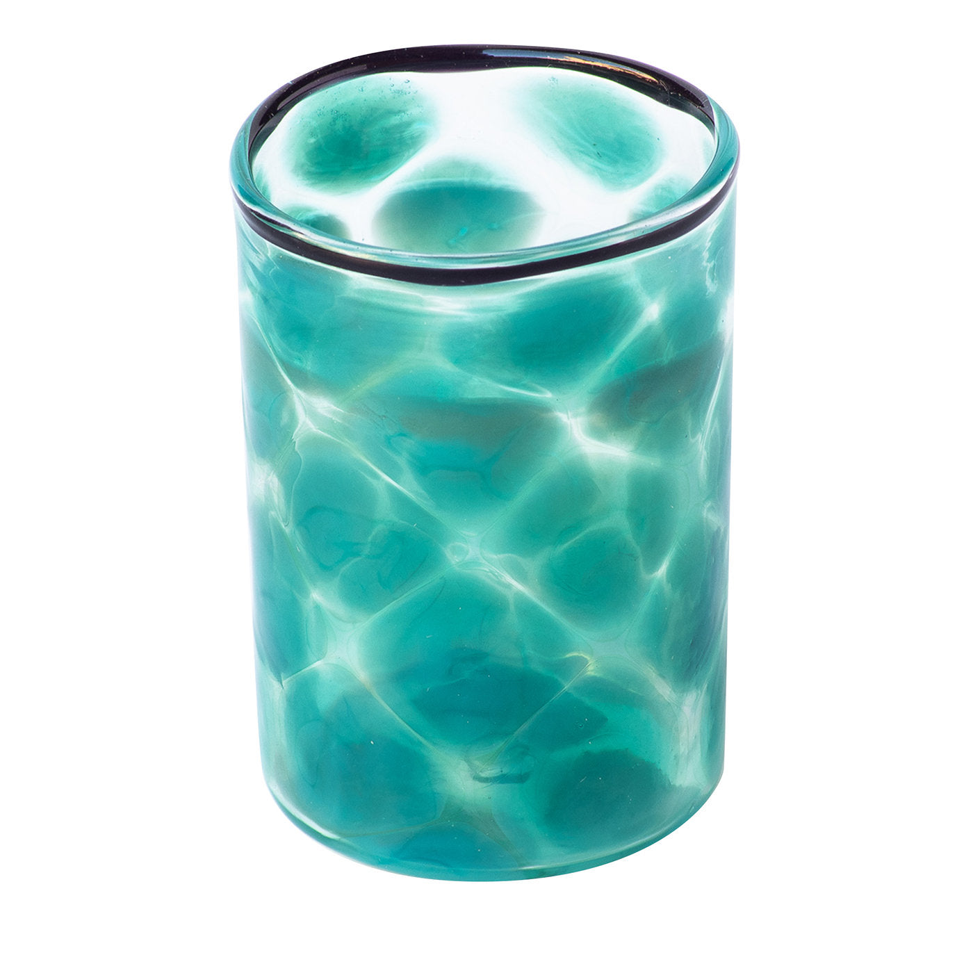 Set of 6 Dotted Teal Glasses - Main view