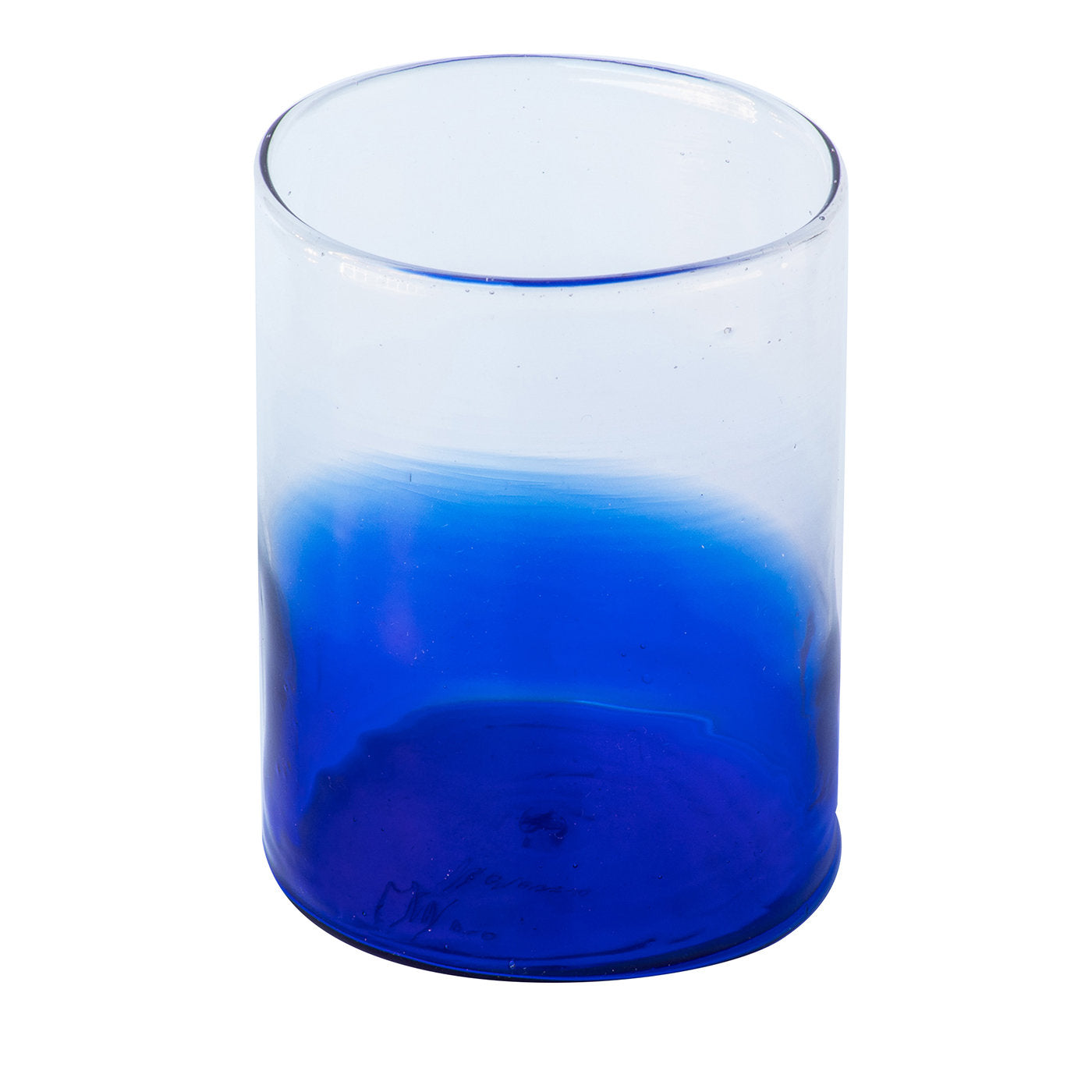 Set aus 6 verschwommenen blauen Gläsern - Hauptansicht