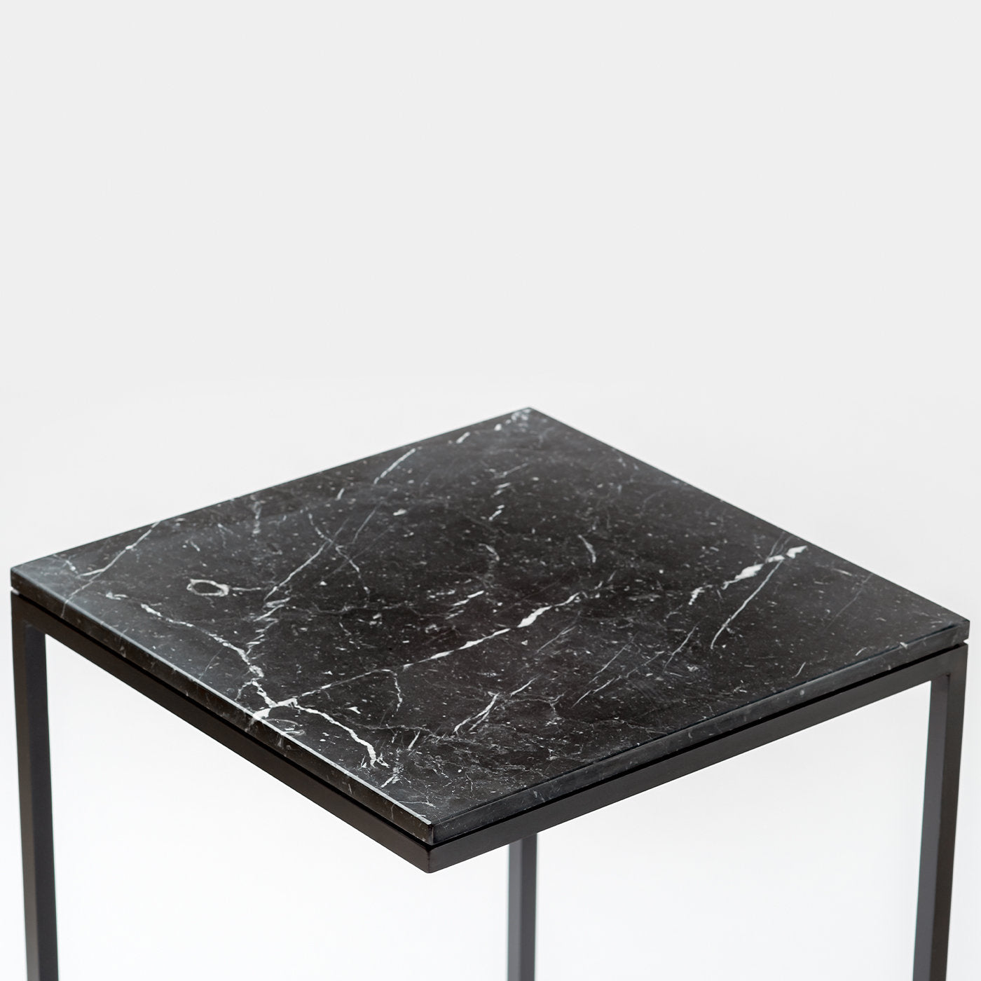 Esopo Tall Black Side Table by Antonio Saporito  - Alternative view 1