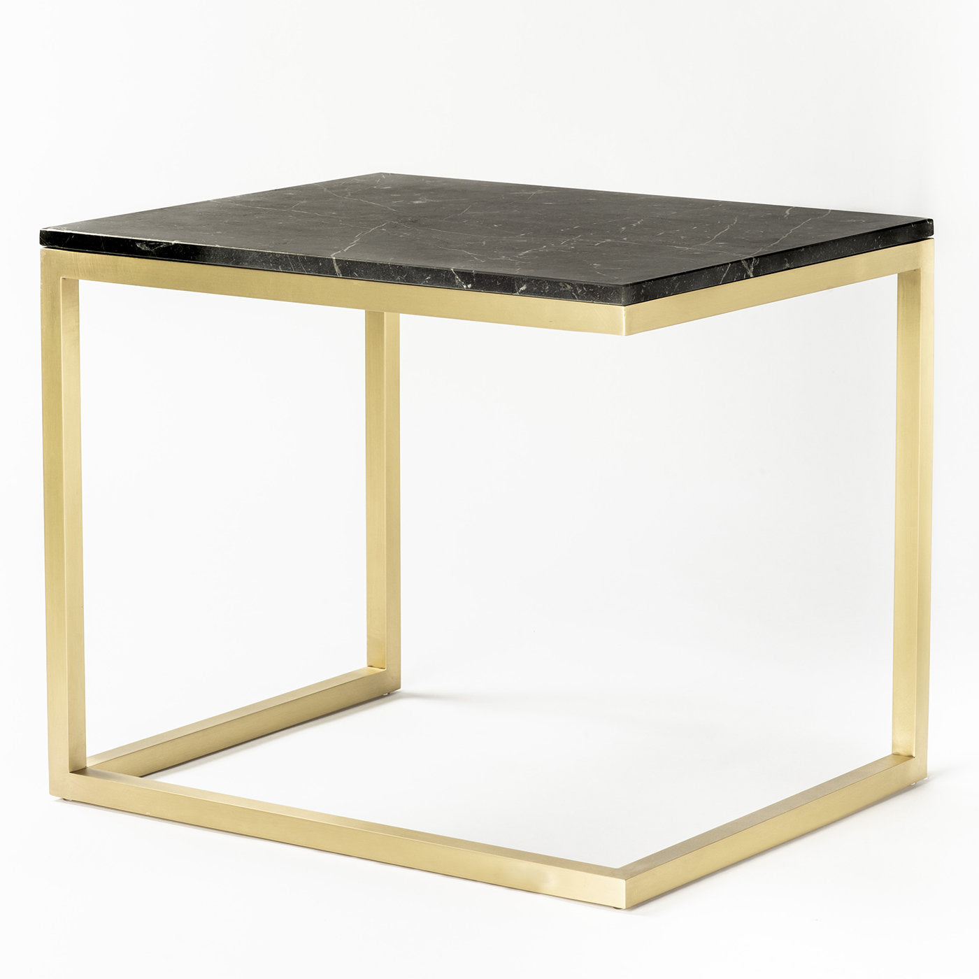 Esopo Black and Brass Side Table by Antonio Saporito - Alternative view 1