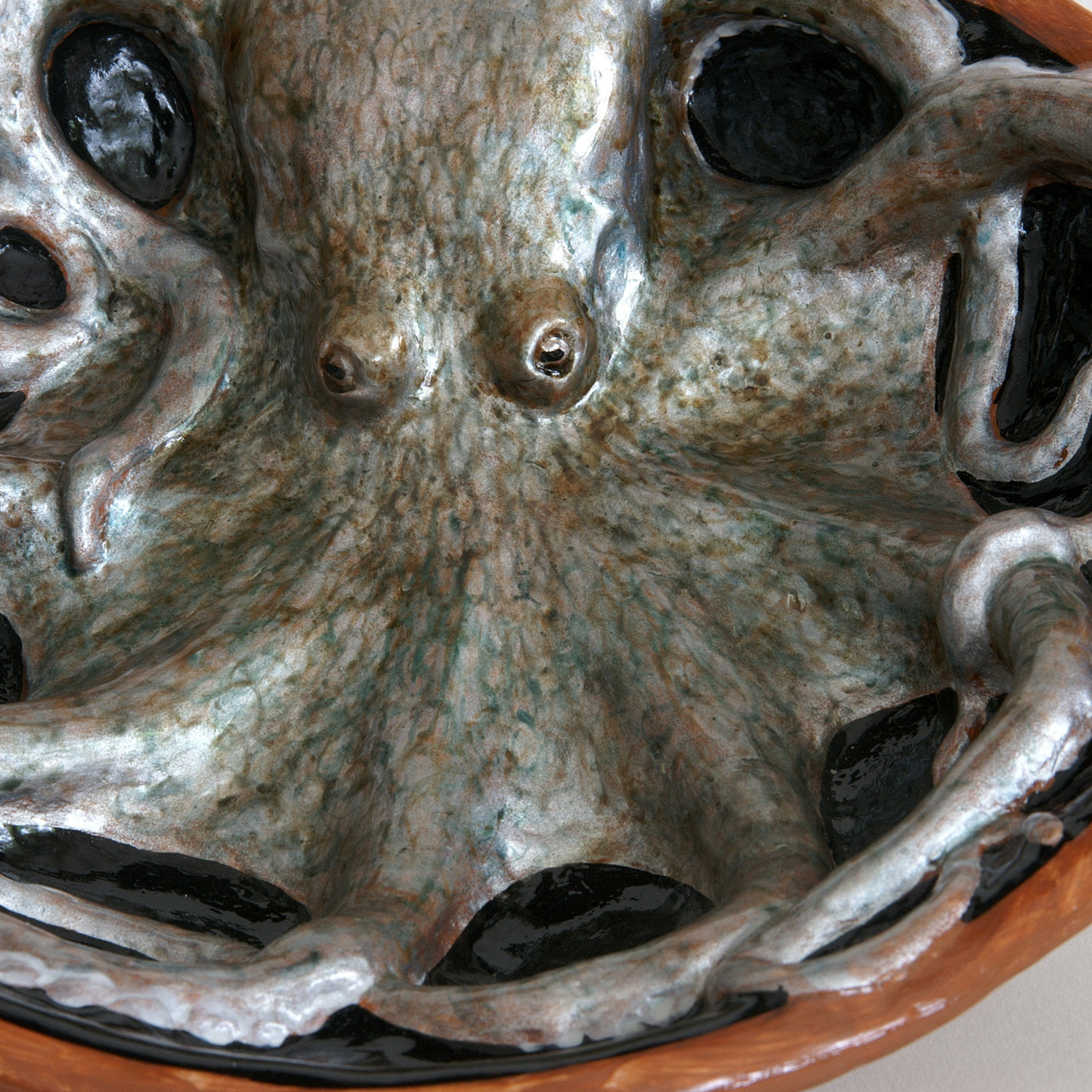 Sculptural Octopus in Bath Bowl - Alternative view 1