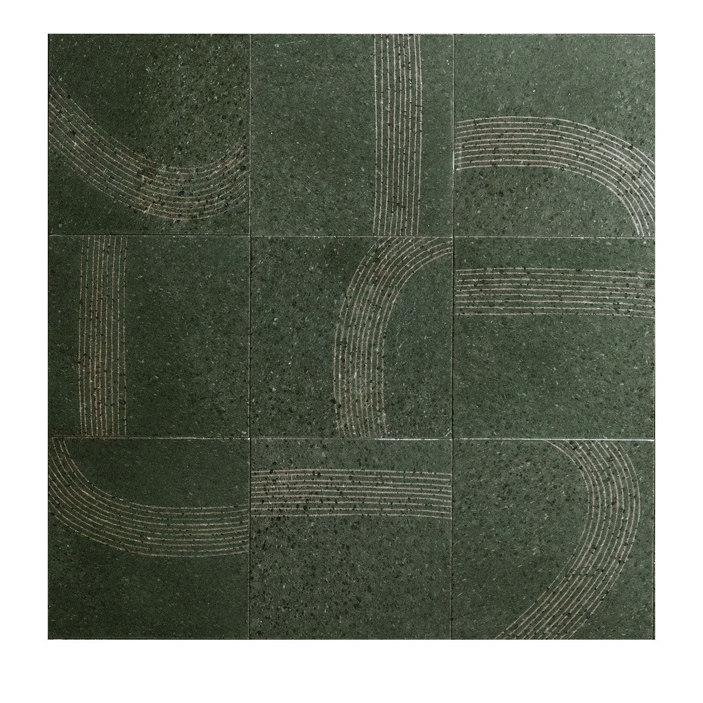 Scie Set of 25 Green Tiles by Margherita Rui - Main view