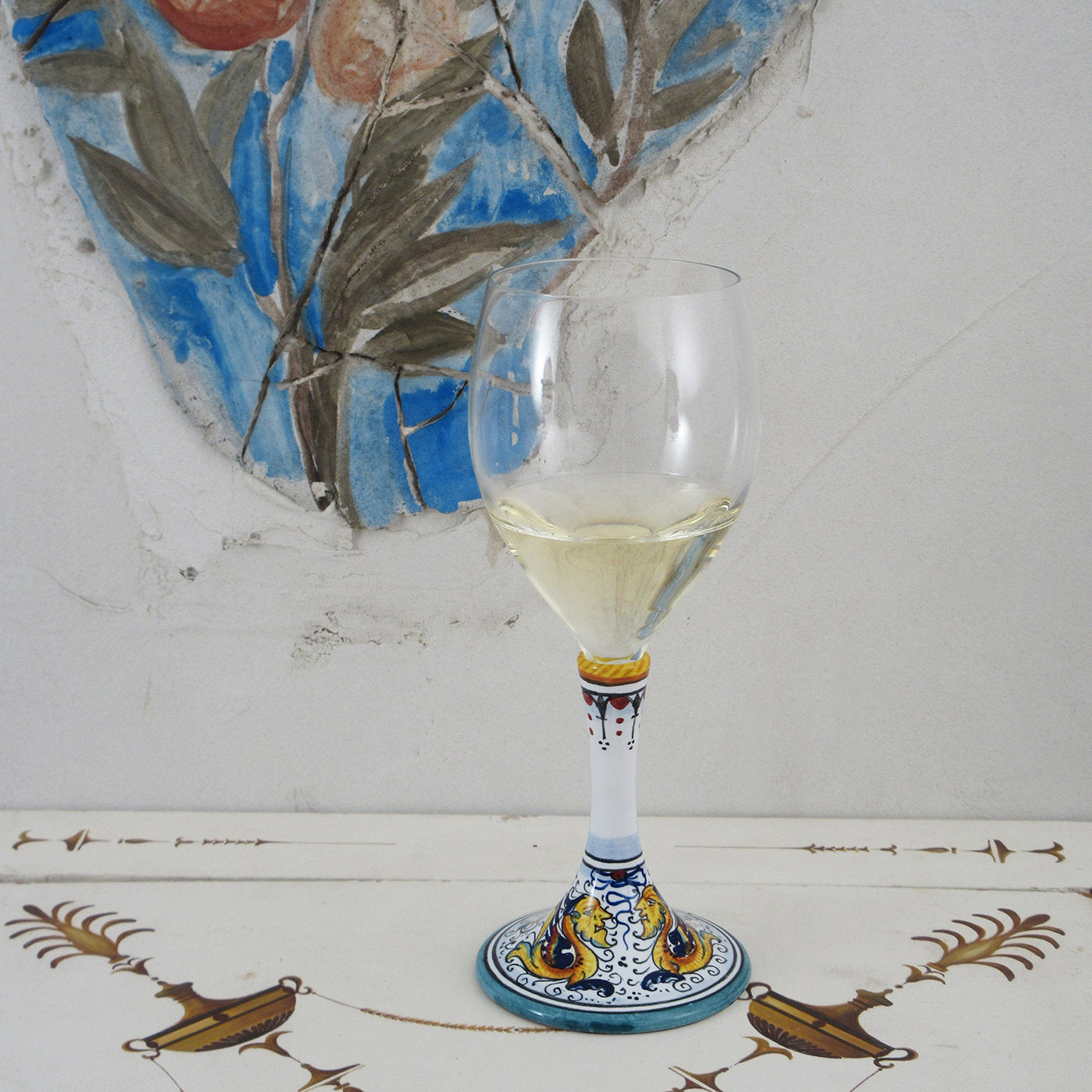 Set of 2 Medium Raffaellesco Floral Wine Glasses - Alternative view 3