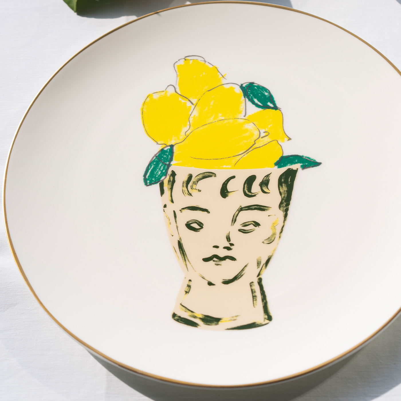 Lemon Vase Charger Plate by Luke Edward Hall - Alternative view 1