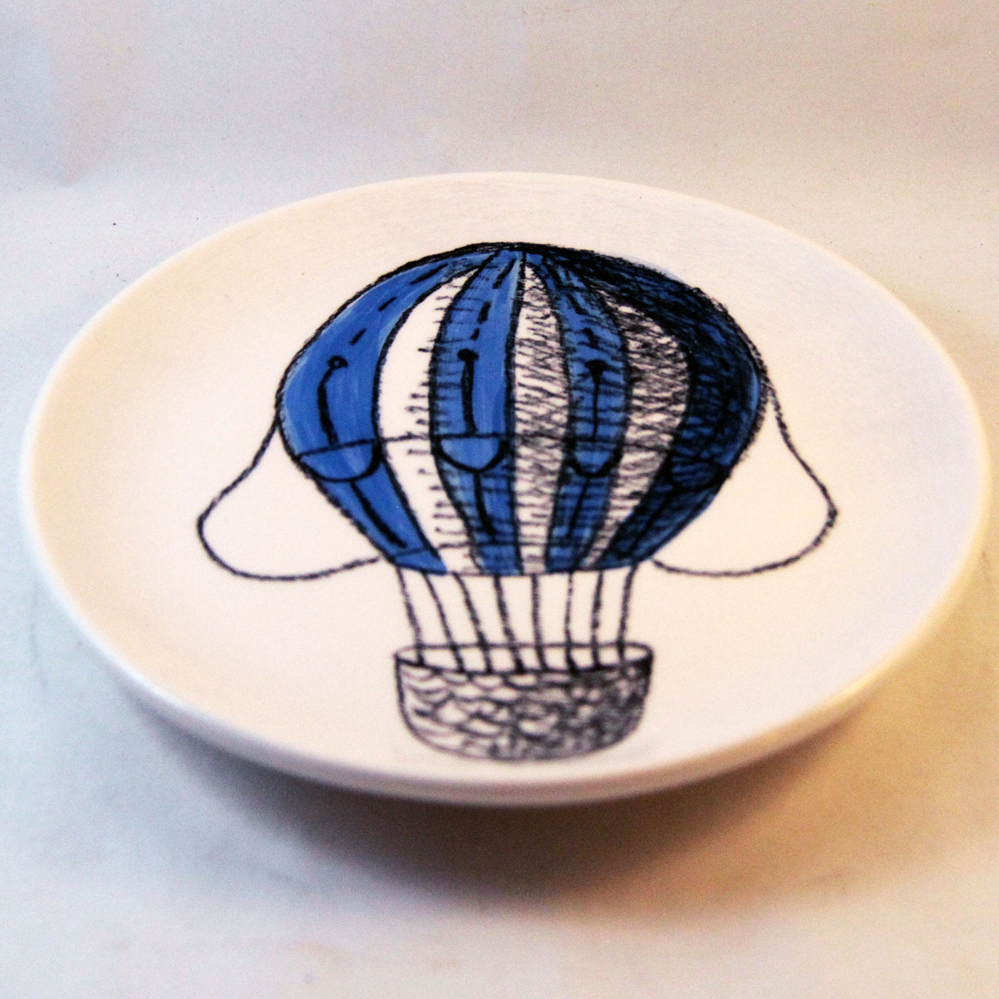 Blue Air Balloon Decorative Plate - Alternative view 1