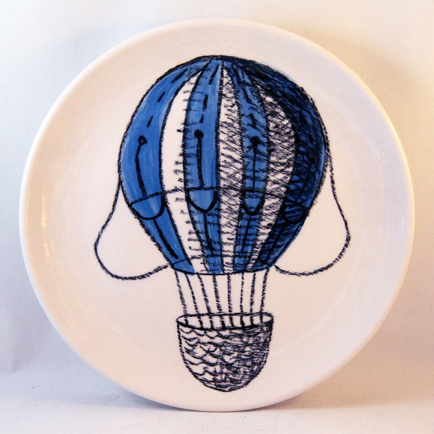 Blue Air Balloon Decorative Plate - Alternative view 3