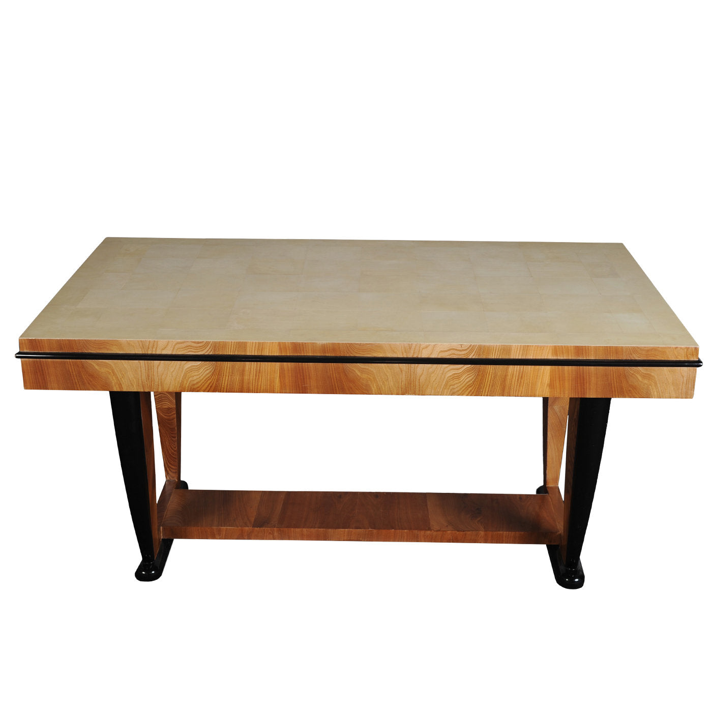 PLM-0001 Ivory Parchment Dining Table - Alternative view 1