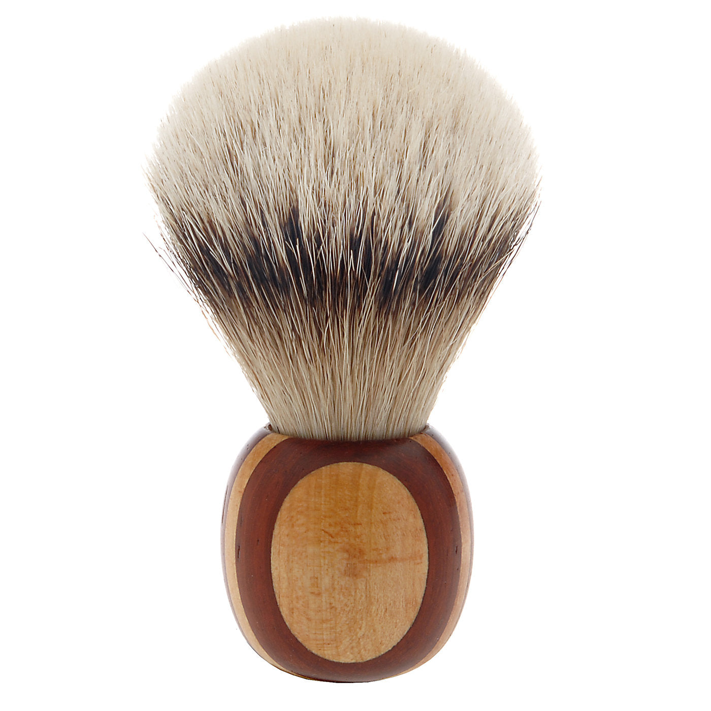 Pennello da barba corto in legno di acero e padauk - Vista alternativa 2