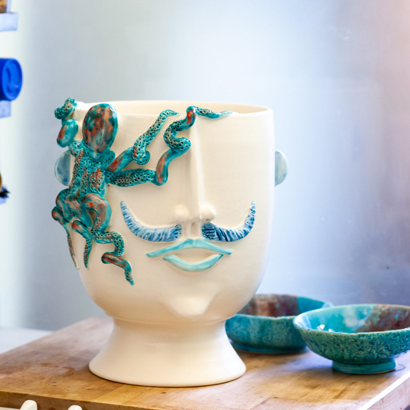 Salvo "U Pulparu" Street Vendor of Octopus Head Vase - Alternative view 1