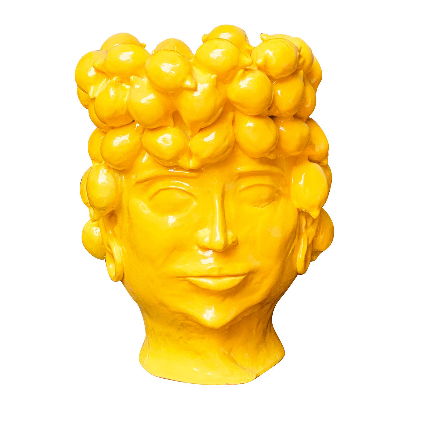 Jarrón con cabeza de reina del país de los limones - Vista principal
