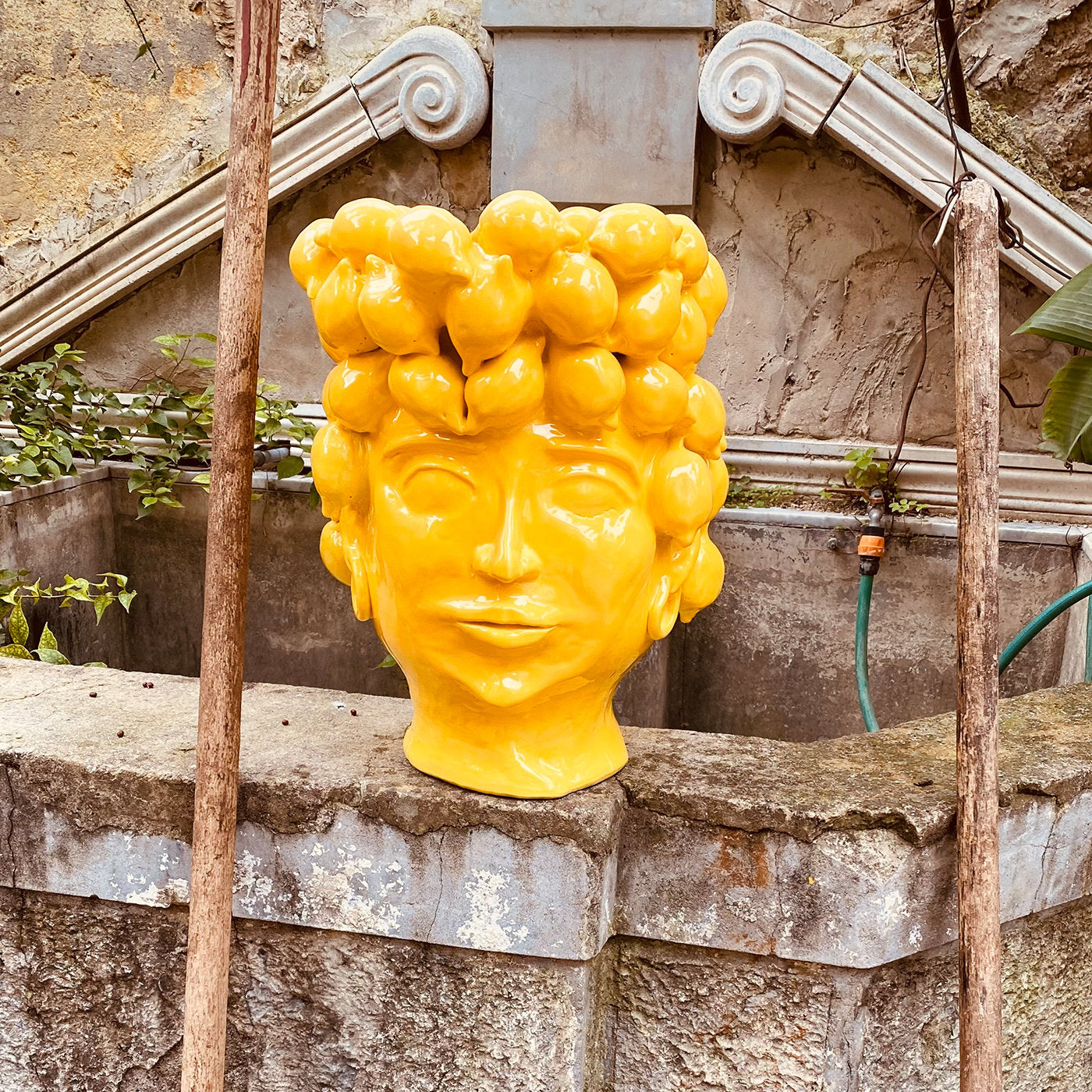 Jarrón con cabeza de reina del país de los limones - Vista alternativa 5