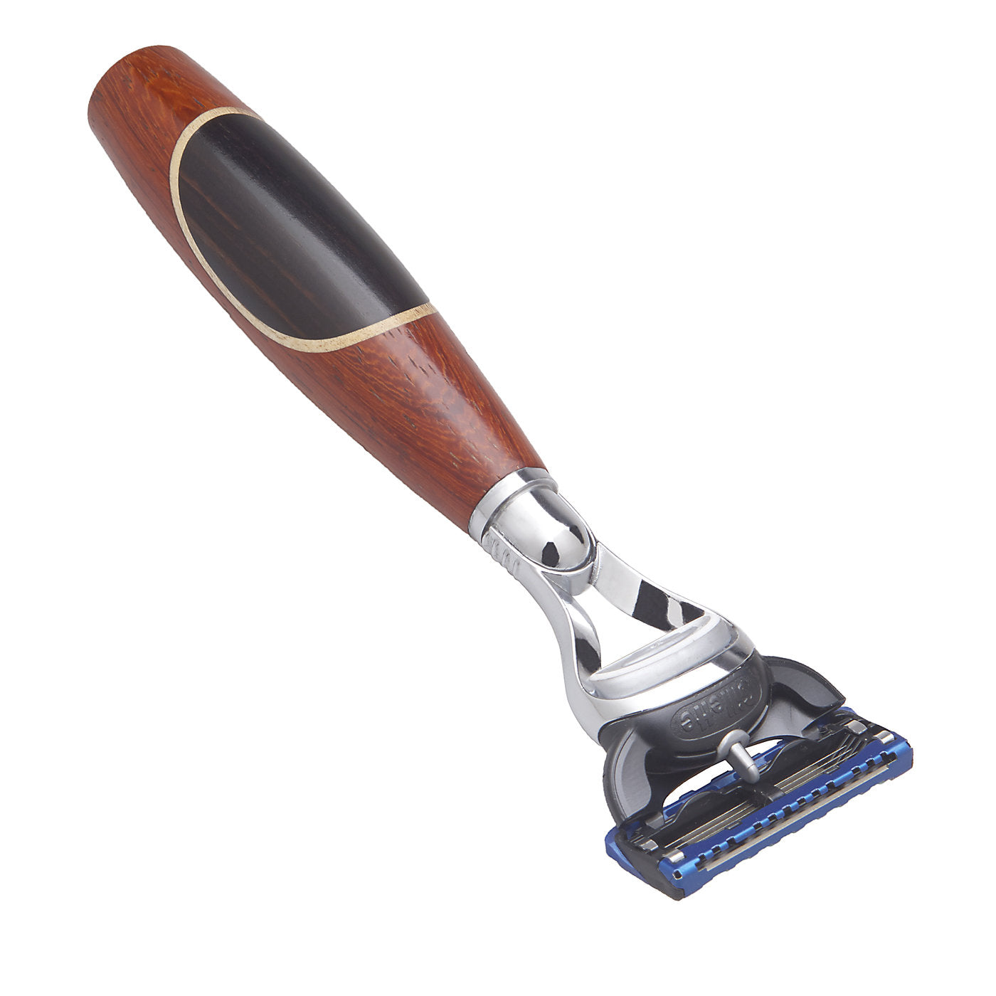 Oval Fusion Razor in Padauk Wood Stefano Raffa | Artemest