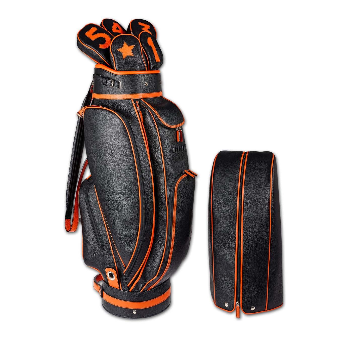 Black Calfskin Golf Bag - Main view