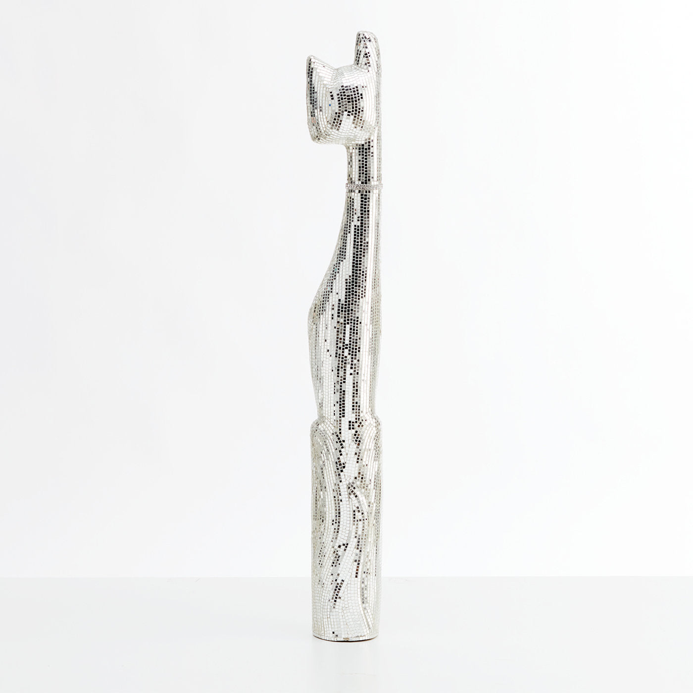 Gatto Silver Medium Sculpture - Alternative view 1