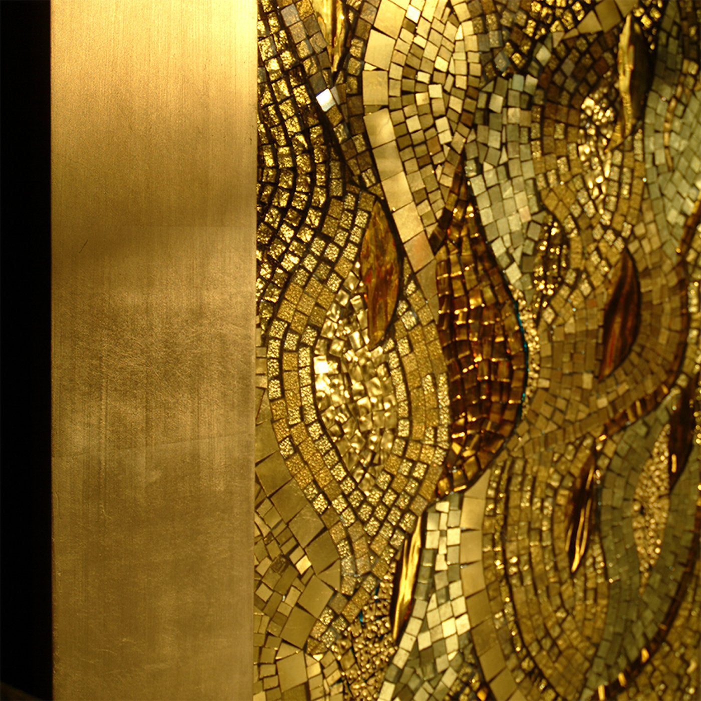 Panel decorativo de mosaico dorado - Vista alternativa 2
