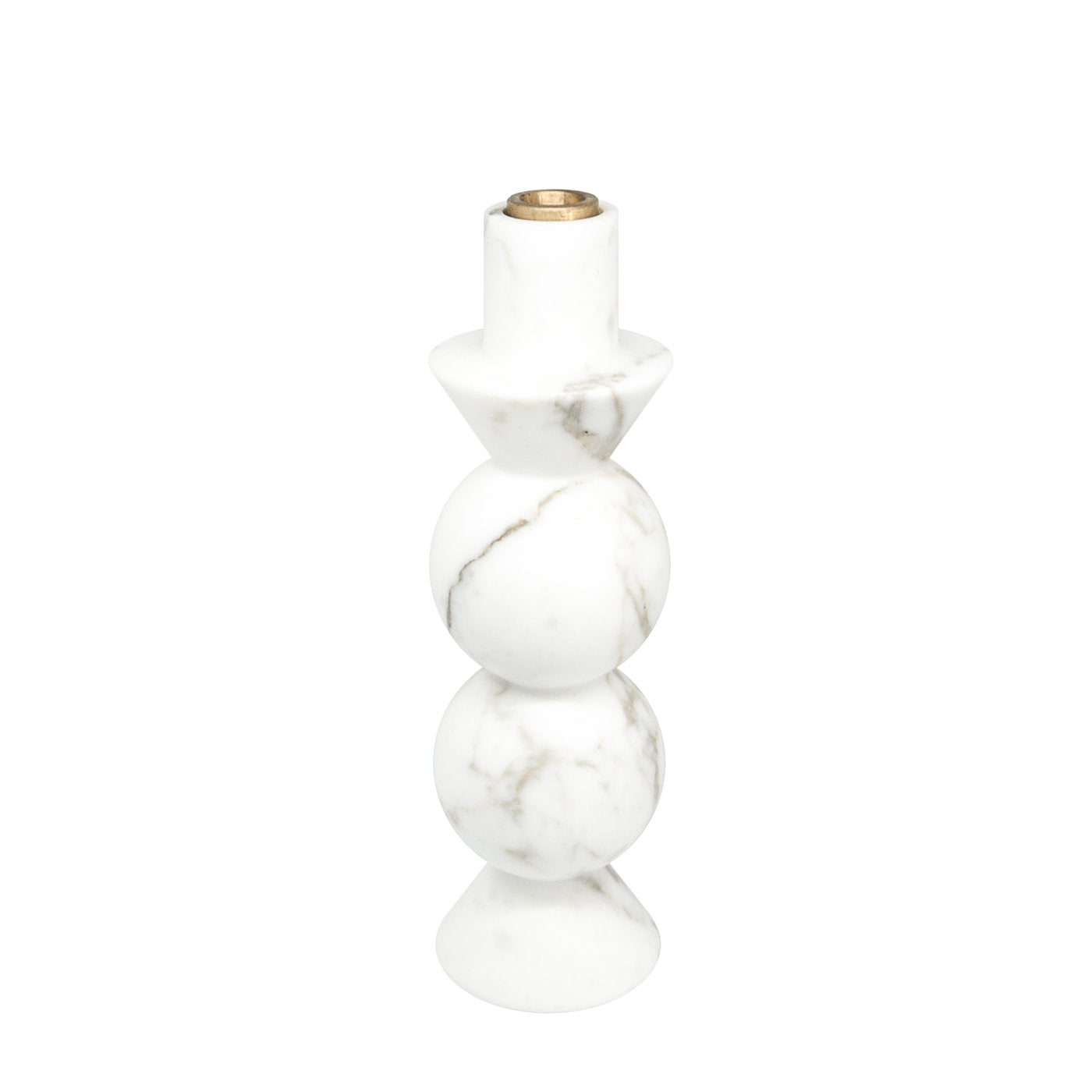 Candelabro alto de mármol blanco de Jacopo Simonetti - Vista alternativa 1