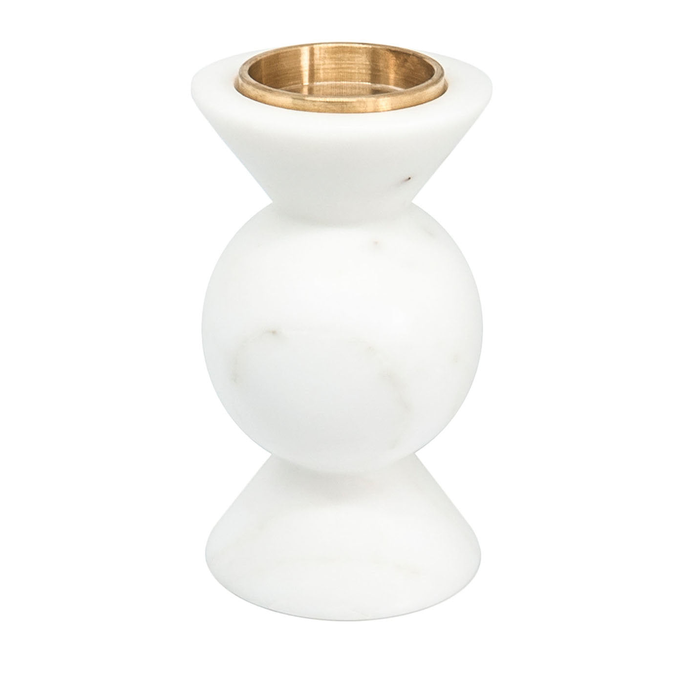 Pequeño candelabro de mármol blanco de Jacopo Simonetti - Vista principal