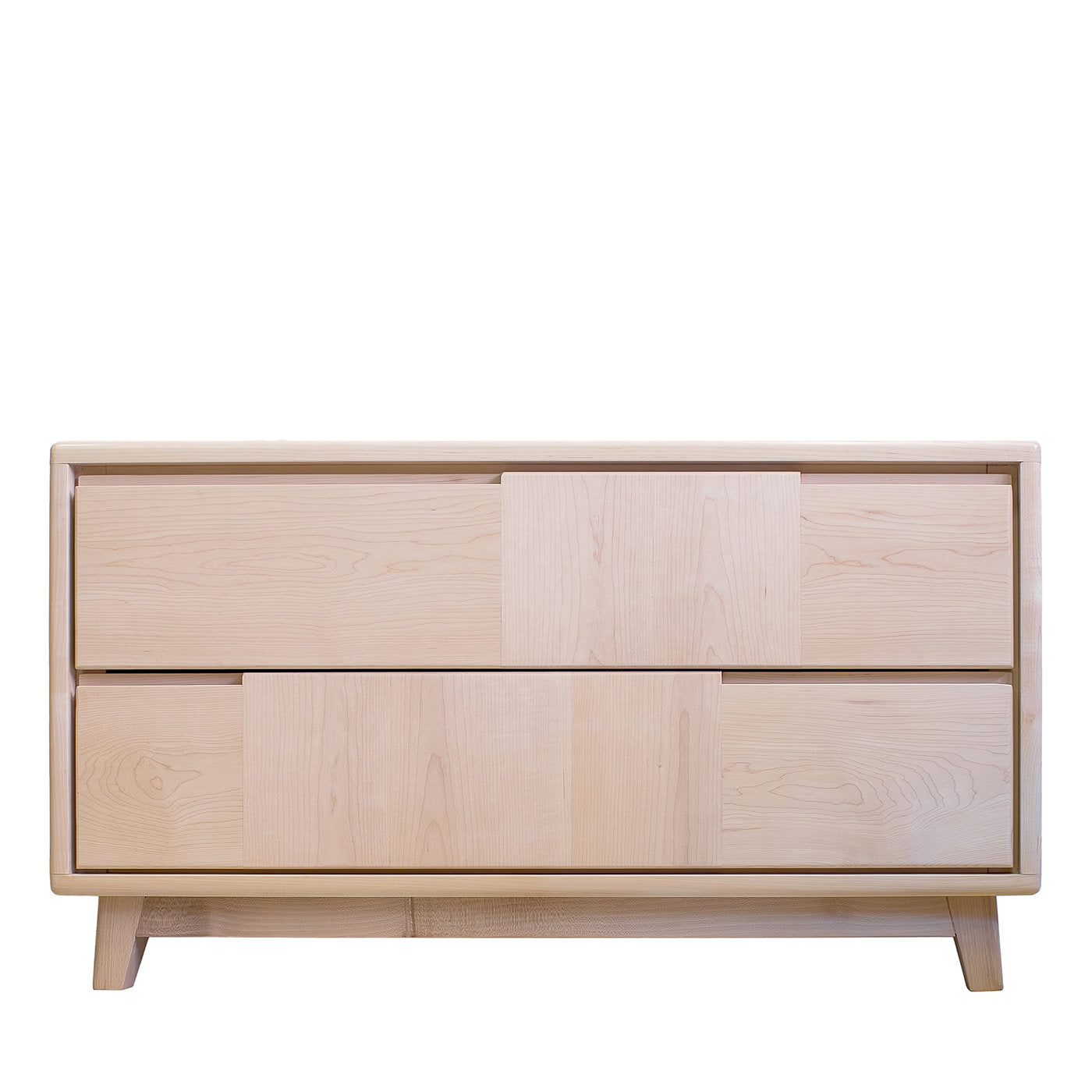 Scandinavian-Style 2-Drawer Maple Dresser - Main view