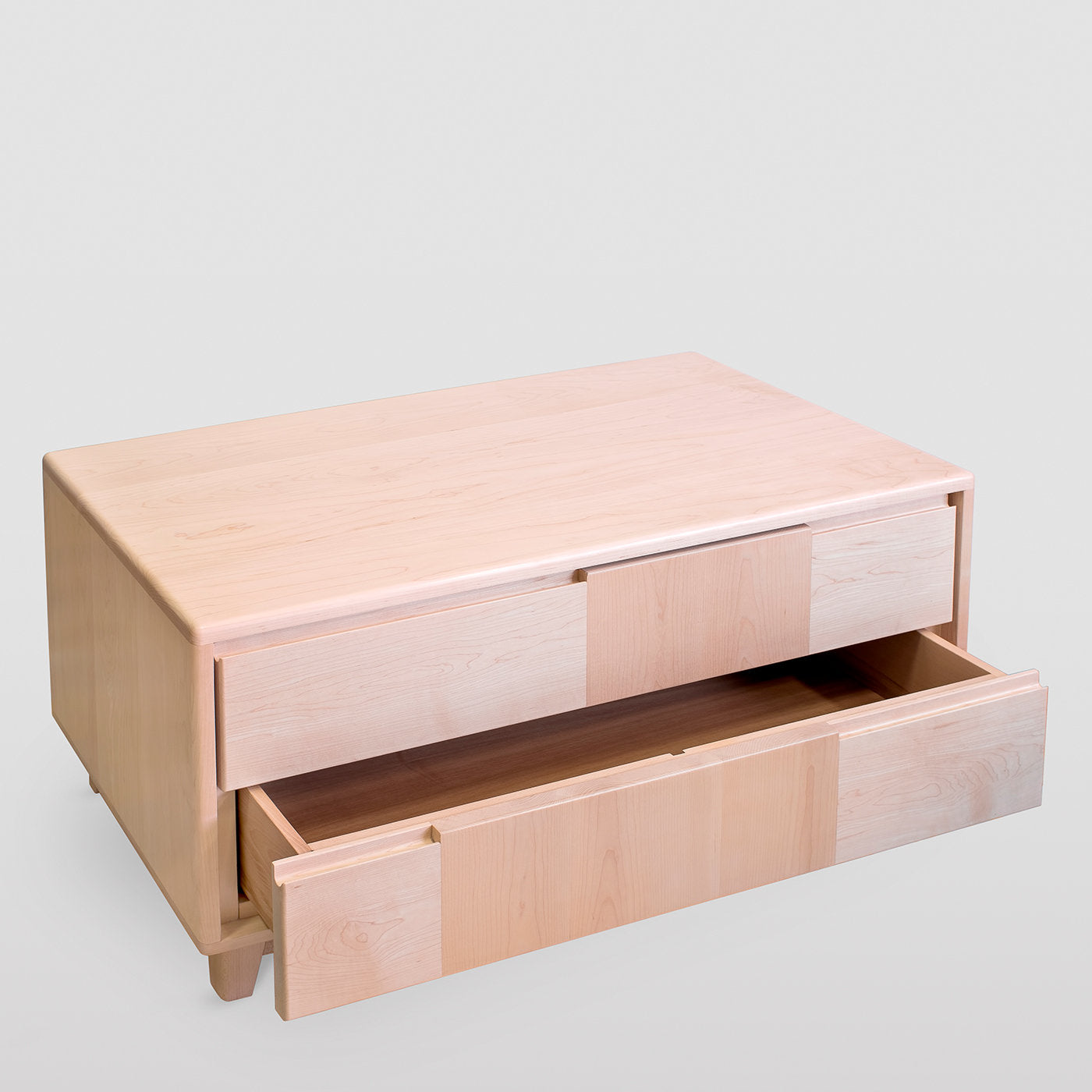 Scandinavian-Style 2-Drawer Maple Dresser - Alternative view 3