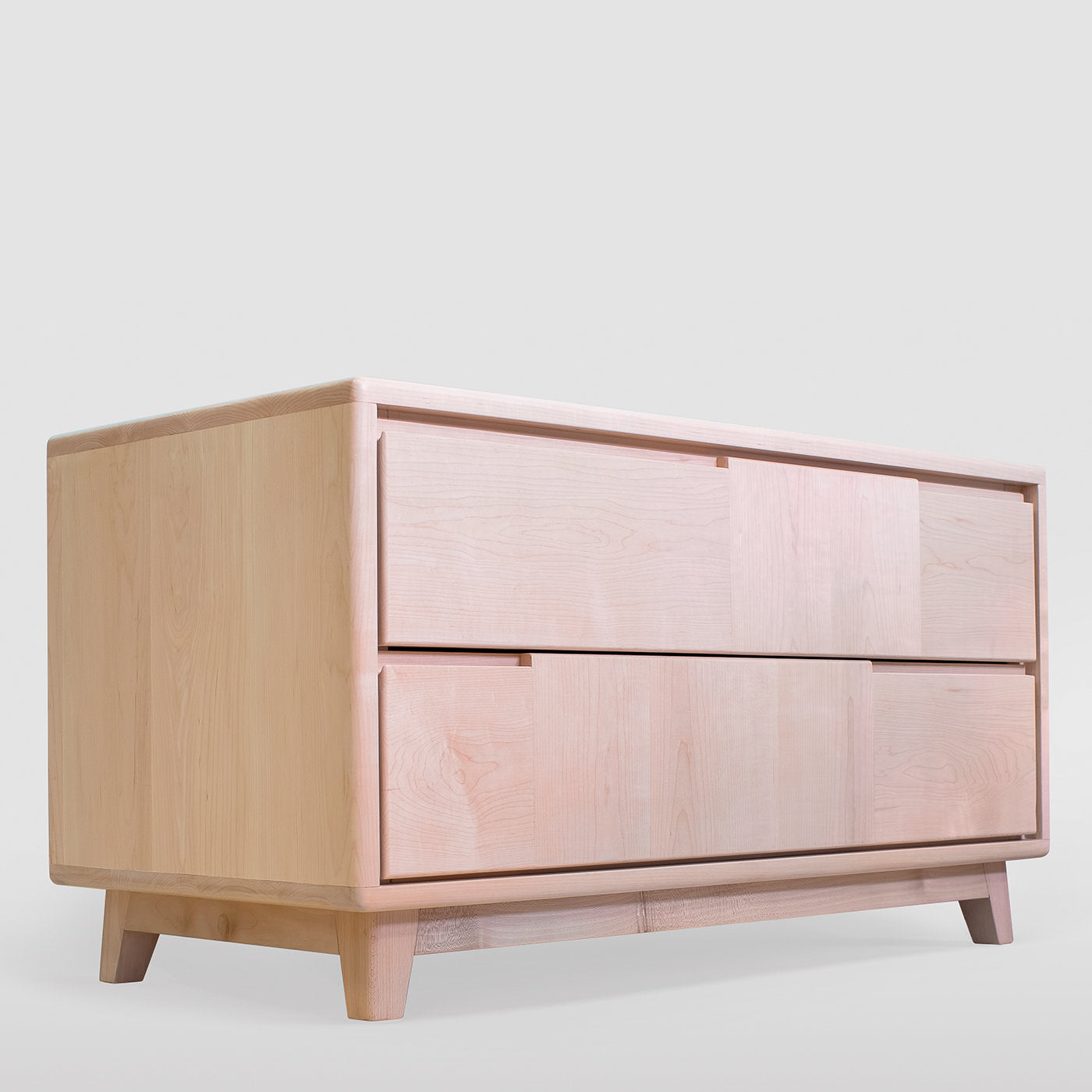 Scandinavian-Style 2-Drawer Maple Dresser - Alternative view 4