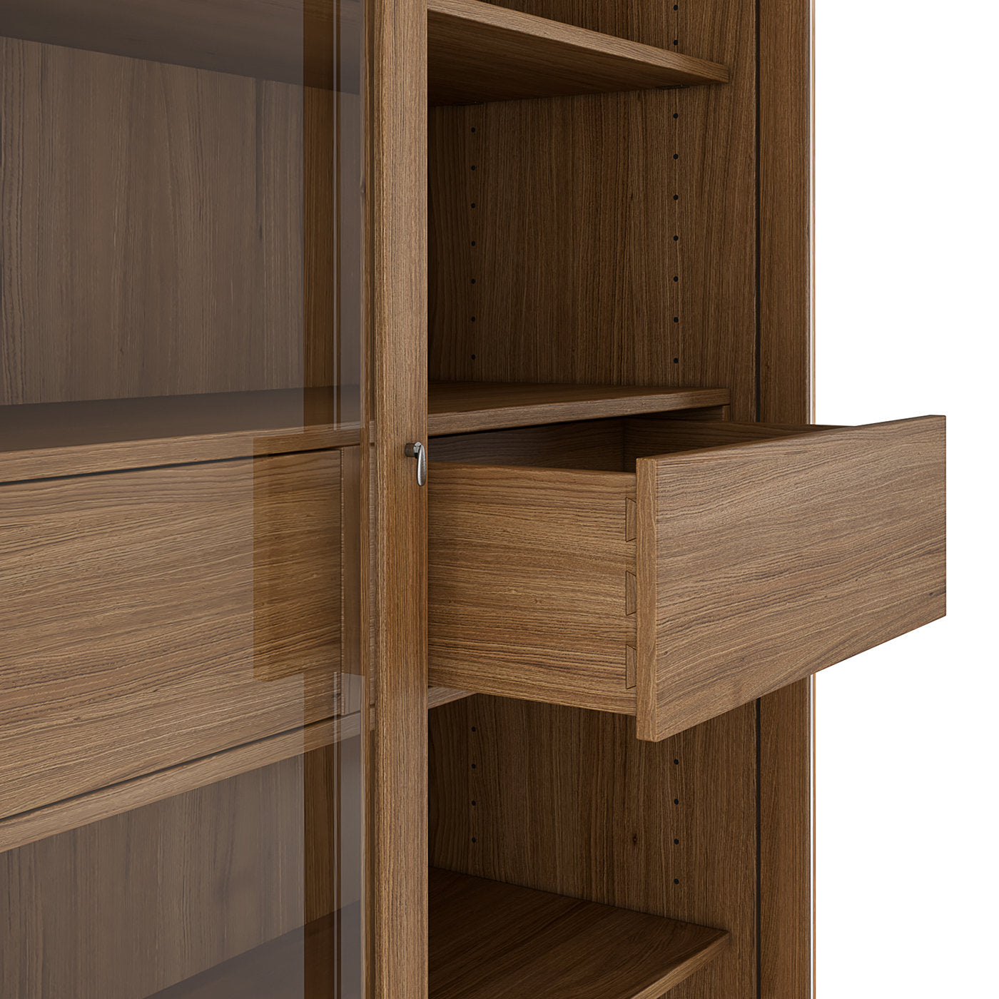 Asymmetrical Durmast Bookcase - Alternative view 1