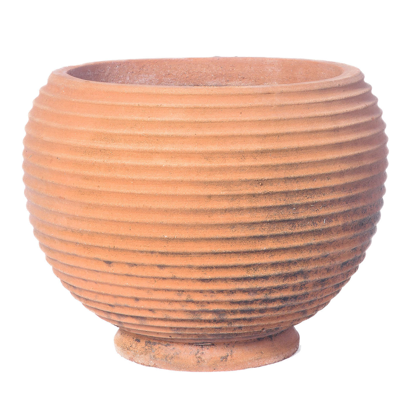 Grooved Spherical Vase - Main view