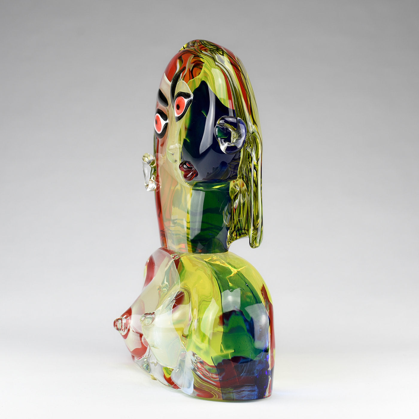Jacqueline Polychrome Glass Sculpture - Alternative view 1