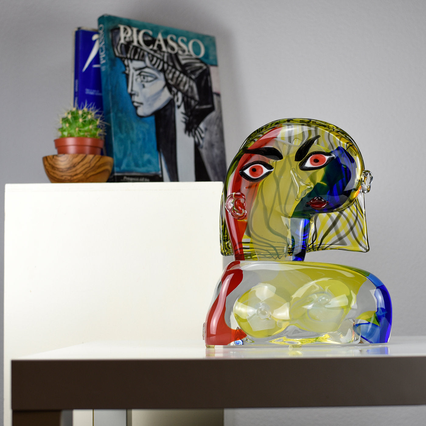 Jacqueline Polychrome Glass Sculpture - Alternative view 3